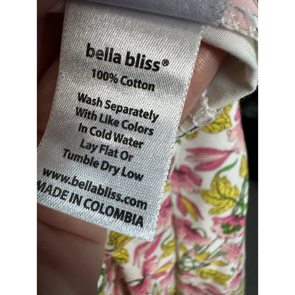 316-Bella Bliss Girls Sleeveless Floral Pleated Fit & Flare Dress size 12