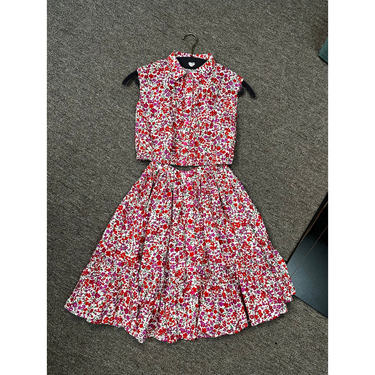 195-Philosophy di Lorenzo Serafini Kids Girls Floral 2-Pc Set Sz 10/12 (No Tag)