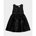 083-Molo Girls Black Cortney Textured Jacquard Special Occasion Dress Size 9/10