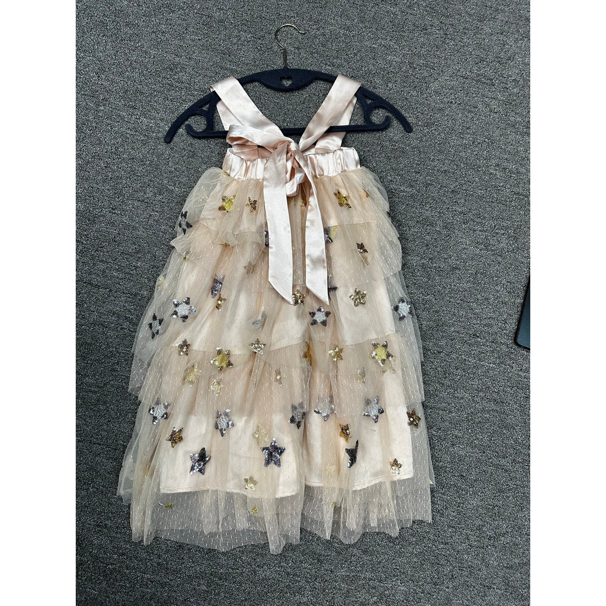 181-NWT EleStory Girls Starlet Sequin Tulle Dress 2-3T