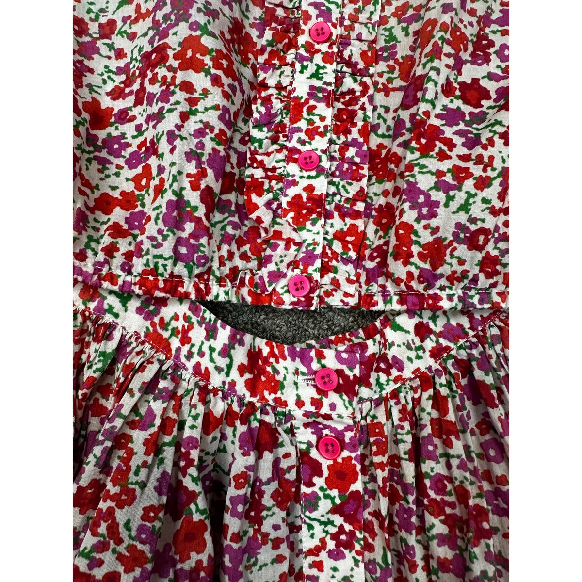 195-Philosophy di Lorenzo Serafini Kids Girls Floral 2-Pc Set Sz 10/12 (No Tag)