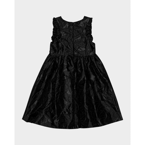083-Molo Girls Black Cortney Textured Jacquard Special Occasion Dress Size 9/10