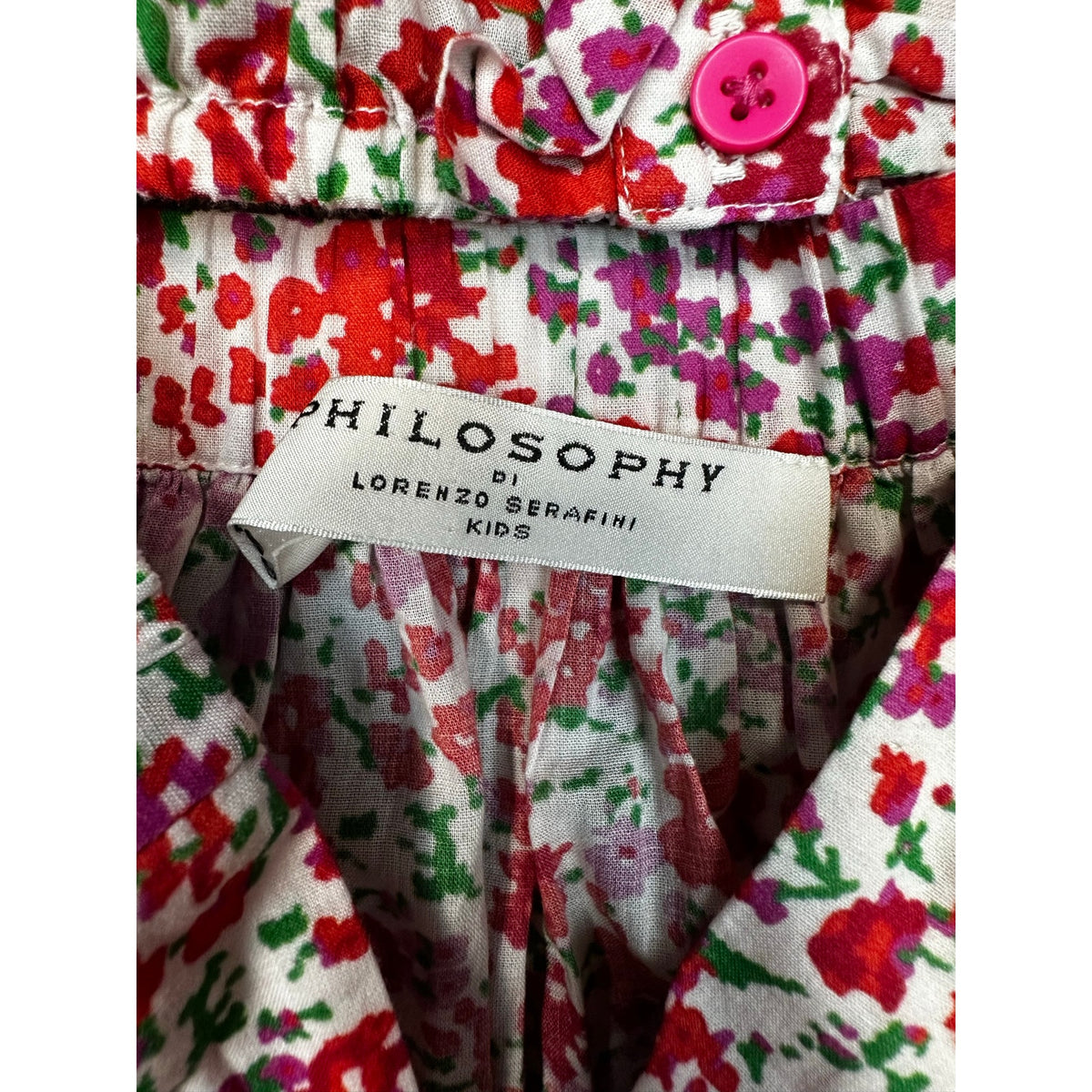 195-Philosophy di Lorenzo Serafini Kids Girls Floral 2-Pc Set Sz 10/12 (No Tag)