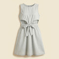 383-"New Girl" Blue Denim Tie Dress by Rowe size 7Y